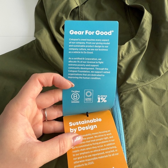 Cotopaxi Vuelta Performance Windbreaker Jacket Men’s XXL Color Pine Vented Light - Picture 7 of 16